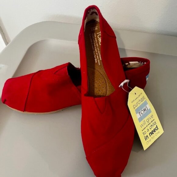 Toms Classic Alpargata Shoe- Women's 9.5 - Picture 2 of 4